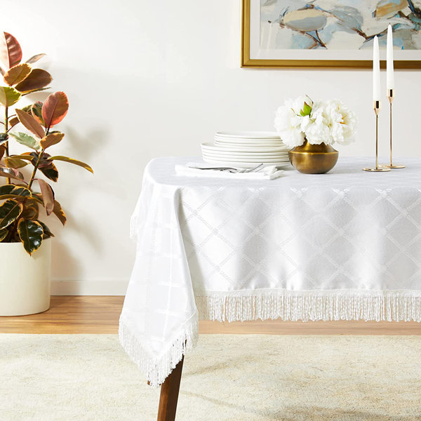 Astoria Grand Bedford Geometric Polyester Tablecloth Wayfair